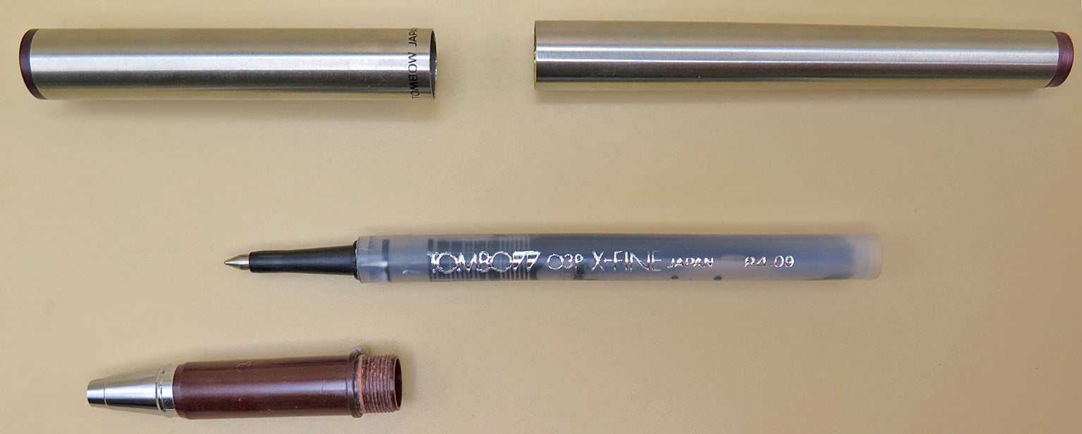 Tombow "Roll Pen" in Brushed Stainless circa 1985