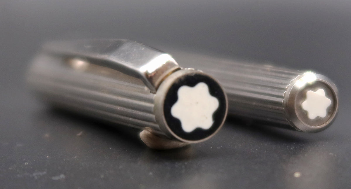 Montblanc Noblese Fountain Pen, Silver Striped