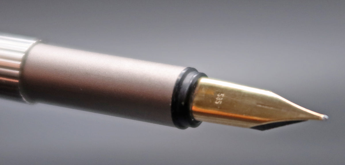 Montblanc Noblese Fountain Pen, Silver Striped