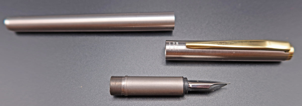 Montblanc Noblese Fountain Pen in Brushed Stainless.