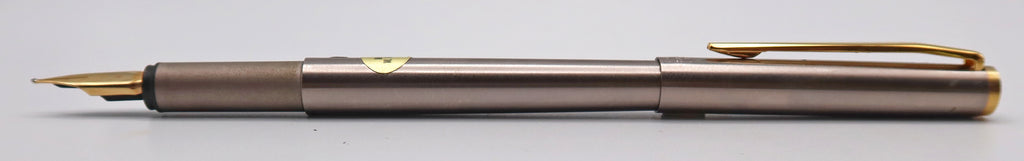 Montblanc Noblese Fountain Pen in Stainless + Gold Trim