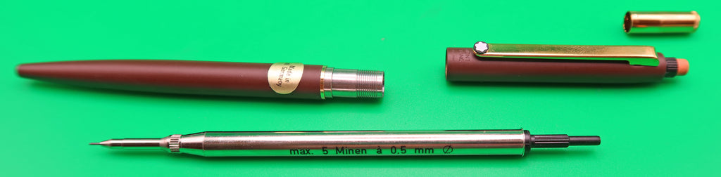 Montblanc Slim Line Set, Fountain Pen + Pencil in Matte Brown