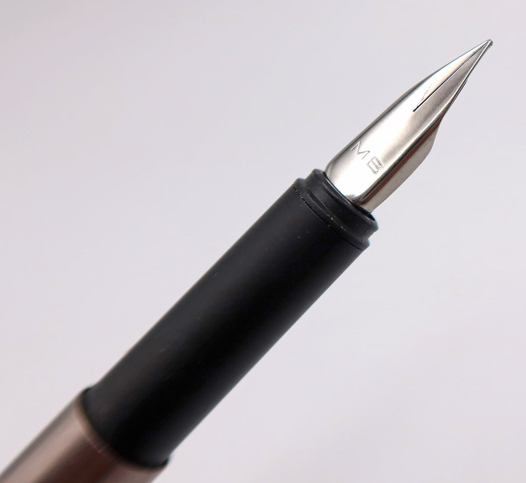 Montblanc Slim Line in Stainless with Black Cap