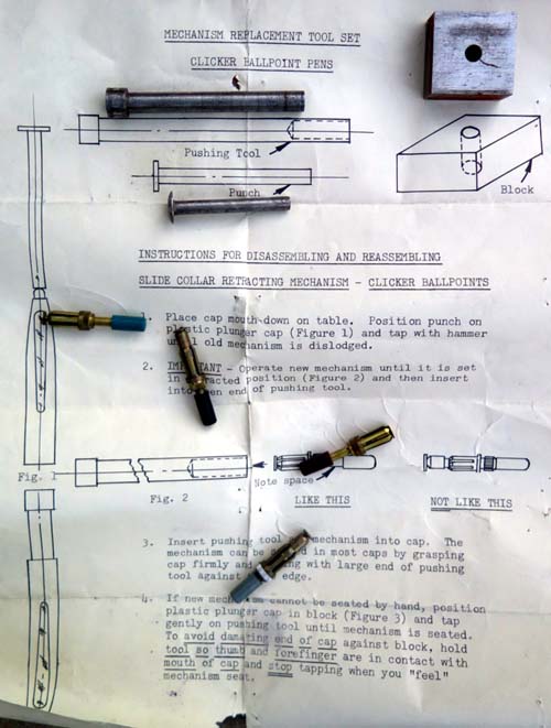 Sheaffer Factory Ballpoint Retractor Tool