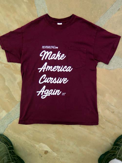 Make America Cursive Again T-Shirt – PENTOOLING