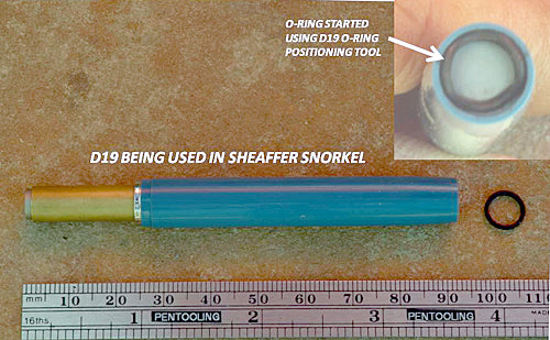 Sheaffer O-Ring Seater for Snorkel + Touchdown (Tool D19)