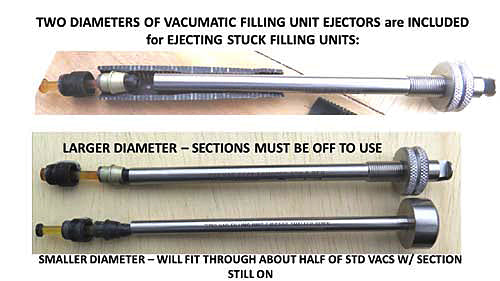 PARKER VACUMATIC FILLING UNIT EJECTOR SET (Tool D29)