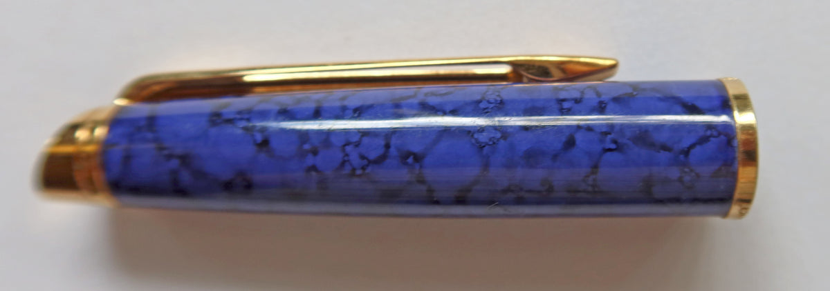 Waterman's Expert II Fountain Pen Cap in Blue Marble
