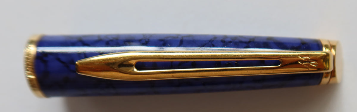 Waterman's Expert II Fountain Pen Cap in Blue Marble