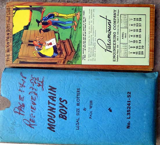 Mountain Boys Blotter Calendar Set