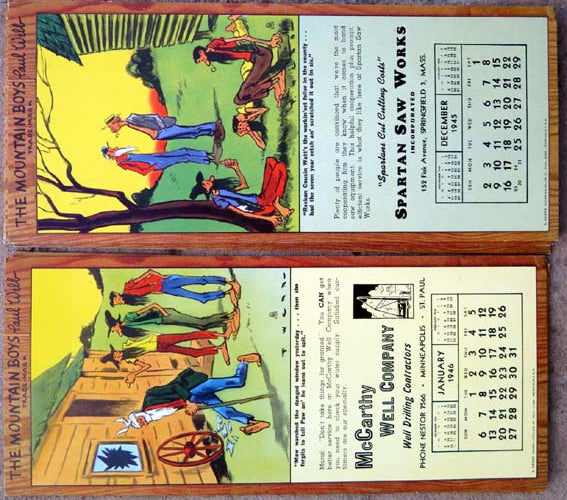 Mountain Boys Blotter Calendar Set