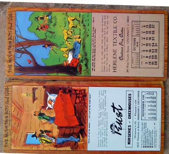 Mountain Boys Blotter Calendar Set