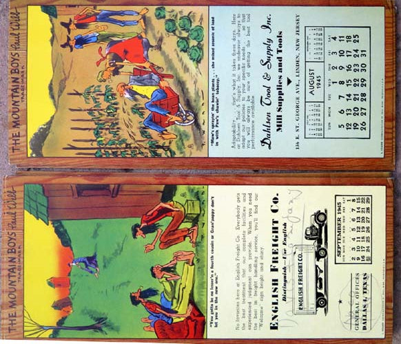 Mountain Boys Blotter Calendar Set