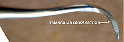 Pick, Triangular, Rounded Hook (Tools HT-UG & HT-U)