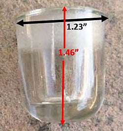 Inkwell Insert, Glass