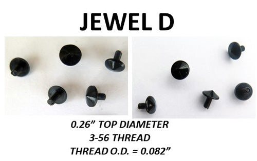 Jewels for Parker Vacumatic Caps + Blind Caps, Black