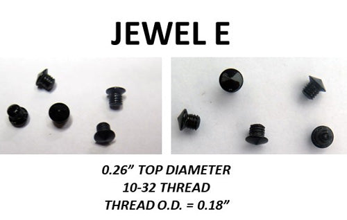 Jewels for Parker Vacumatic Caps + Blind Caps, Black