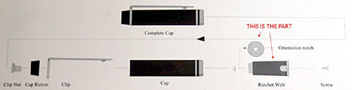 Waterman's LeMann 100 Fountain Pen Inner Cap