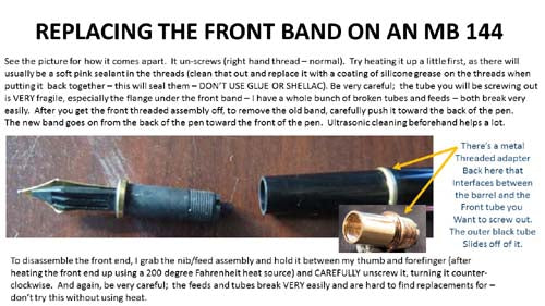 MontBlanc 144 Front Band