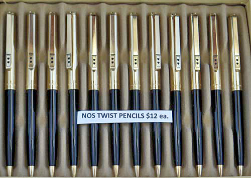 Papermate Twist Pencil in Black + Gold Trim