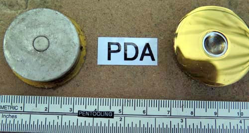 Parker Magnetix Circular Desk Plate in Brass, Small