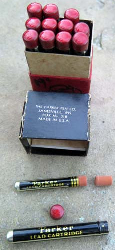 Parker Pencil Lead Cartridge + 2 Erasers