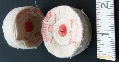 Buffing Wheel, 2 inch dia. x 25 ply Dixcel Cotton Flannel