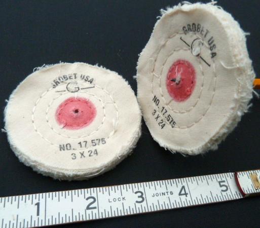 Buffing Wheel, 3 inch x 24 ply Muslin