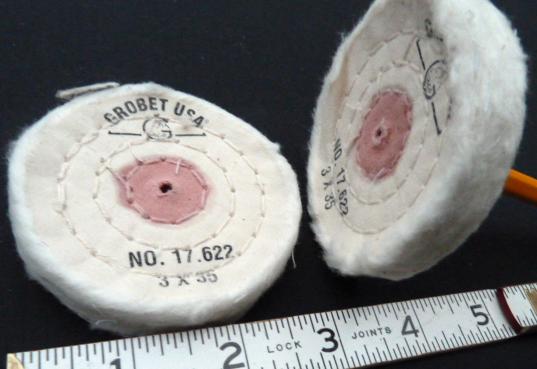 Buffing Wheel, 3 inch dia x 35 ply Muslin