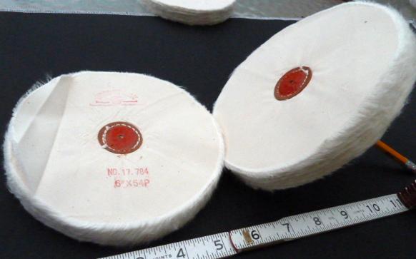 Buffing Wheel, 6 inch x 54 loose ply in Muslin
