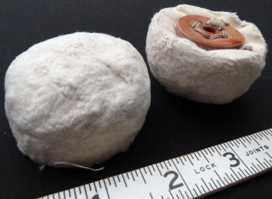 Goblet Buff, 2 inch Muslin w/ Leather Center