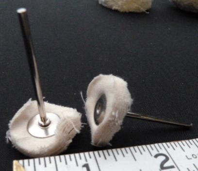 Buffing Wheel, Unstitched Muslin on Mandrel