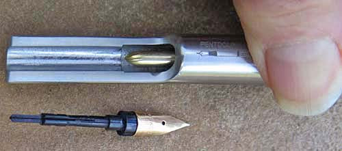 Parker 75 Nib from Feed Removal Tool (Tool S75)