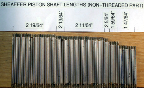 Sheaffer Vac Fil Piston / Plunger Shaft