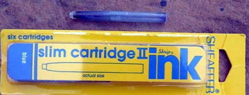 Sheaffer Slim Cartridge for Fountain Pens (Set of 6)