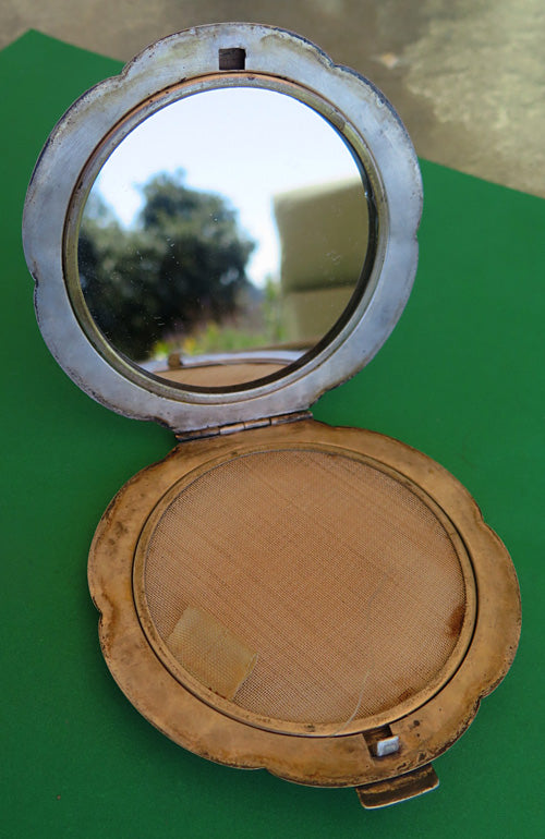 STERLING SILVER POCKET MIRROR