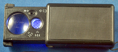 MATCHBOOK STYLE DOUBLE LOUP, 30x + 60x