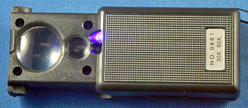 MATCHBOOK STYLE DOUBLE LOUP, 30x + 60x