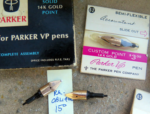 Parker VP Nibs