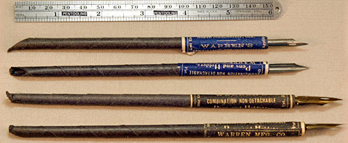 Warren's Cardboard Pen Holder + Nib