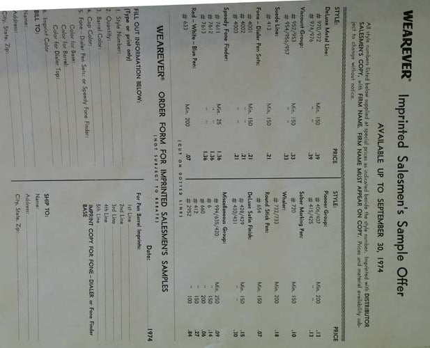 WEAREVER SALESMAN'S SAMPLE CASE