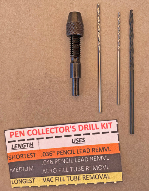 Drill Kit for Pen Collectors