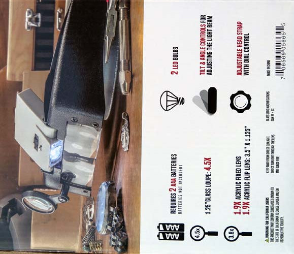 Visor Illuminated Magnifier