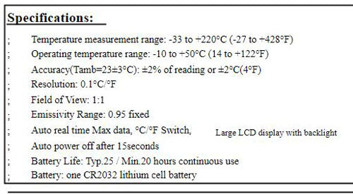 Infrared Thermometer